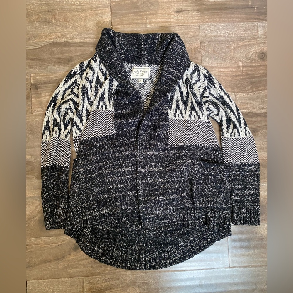 Lucky brand cardigan sweater women’s gray large